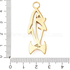 Pendentifs en acier inoxydable 304&nbsp;LS-STAS-D129-13B-G