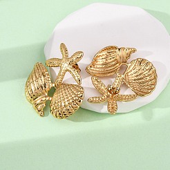 Серьги-гвоздики из нержавеющей стали 304&nbsp;EJEW-L304-07G