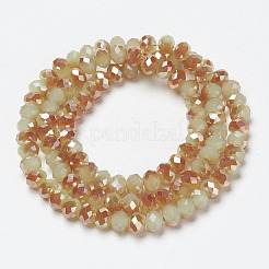 Chapelets de perles en verre électroplaqué&nbsp;EGLA-A034-J2mm-J04