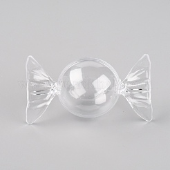 Scatole trasparenti di caramelle di plastica&nbsp;CON-WH0084-06