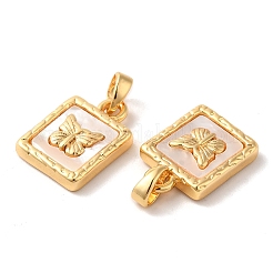 Латунь квадратных подвески&nbsp;KK-I703-02G