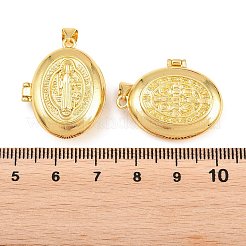 Religiöse Medaillon-Anhänger aus Messing&nbsp;LS-KK-D232-21G-02