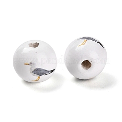 Европейский бисер из натурального дерева&nbsp;WOOD-S059-01A