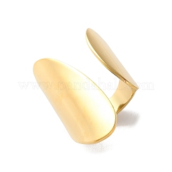 Открытое манжетное кольцо из нержавеющей стали 304&nbsp;X-RJEW-Q775-01G