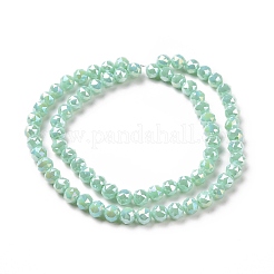 Гальванические непрозрачные стеклянные бусины&nbsp;EGLA-H101-01