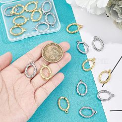 20 шт. 2-цветные подвески из нержавеющей стали 304 с вакуумным покрытием PVD&nbsp;STAS-UN0036-76