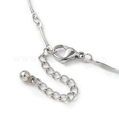 Браслеты из витой цепочки из нержавеющей стали 304 для женщин&nbsp;BJEW-JB11837
