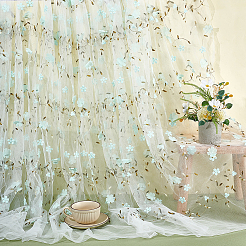 6 ярд сетчатой ткани из молочного волокна с цветочным узором&nbsp;DIY-NB0014-82B