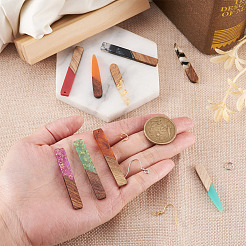 Kit de fabrication de boucles d'oreilles pendantes rectangle et larme diy&nbsp;DIY-TA0008-94