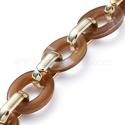 Chaînes de câble en plastique ccb faites à la main&nbsp;AJEW-JB00682-06