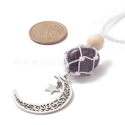 Mond 201 Edelstahl Anhänger Dekorationen&nbsp;HJEW-JM00958-04