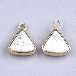 Pendentifs howlite naturelles&nbsp;G-S344-10G