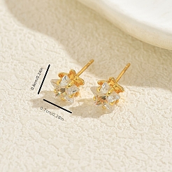 Серьги-гвоздики из латуни&nbsp;MO5504