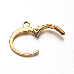 Фурнитура для сережек с застежкой-рычагом из нержавеющей стали 304 с ионным покрытием (IP)&nbsp;X-STAS-F075-38