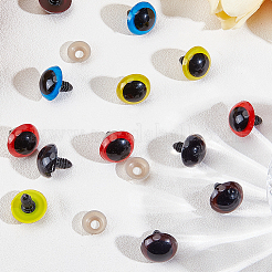 50 Stück 5 Farben Bastel-Kunststoffschrauben Puppenaugen&nbsp;DOLL-GF0001-11