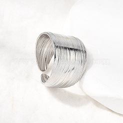 5 шт. открытые манжеты из нержавеющей стали 304 для женщин&nbsp;RJEW-K313-08P