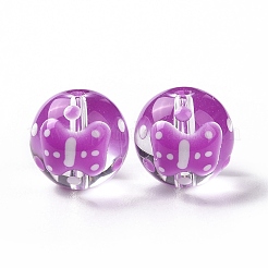 Прозрачные стеклянные бусины&nbsp;LAMP-B021-03A-05