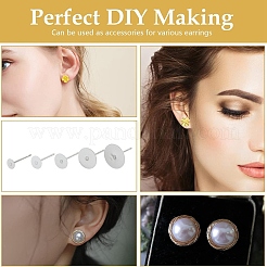 Наборы для самостоятельного изготовления сережек-гвоздиков из нержавеющей стали 304&nbsp;DIY-YW0010-50