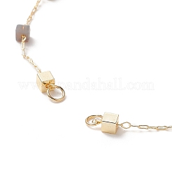 Изготовление браслета из латунных кубических звеньев&nbsp;AJEW-JB01150-14