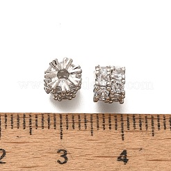 Покрытие стойки латунь микропаве прозрачные кубические циркониевые бусины&nbsp;KK-H508-19P