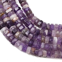 Природный аметист нитей бисера&nbsp;G-G317-A22-3X6MM