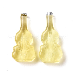 Манекен бутылки вина в форме скрипки кабошон из смолы&nbsp;RESI-E025-01D