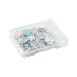 50шт 5 цвета сплава эмалевые подвески&nbsp;ENAM-FS0002-29