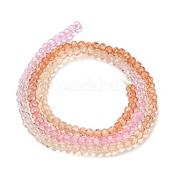 Brins de perles de verre peints transparents&nbsp;X1-DGLA-A034-T1mm-A20