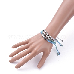 Set di braccialetti di perline intrecciati con filo di nylon regolabile&nbsp;BJEW-JB05289