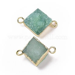 Connecteurs de liens de quartz druzy naturel&nbsp;G-P396-09G-09