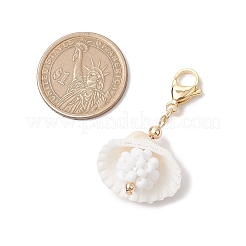Decorazioni pendenti in conchiglia naturale&nbsp;HJEW-MZ00171-01