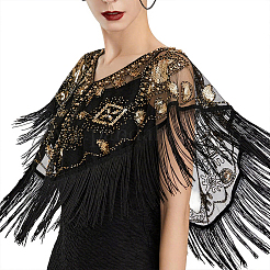 Полиэстеровый палантин&nbsp;AJEW-WH20128-005