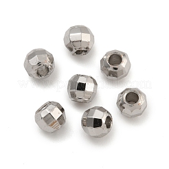 Круглые латунные бусины с покрытием из стойки&nbsp;FIND-M036-01B-P