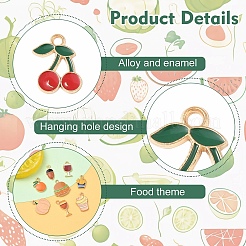 30шт 15 стиля подвески из сплава с эмалью&nbsp;ENAM-YW0005-29