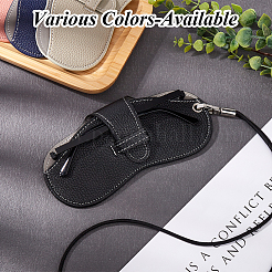 1 sangle de lunettes en cuir PU avec sac&nbsp;AJEW-CN0002-62D