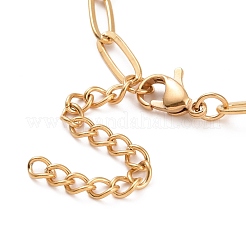 Ожерелье из нержавеющей стали 304 с круглыми и плоскими круглыми подвесками для женщин&nbsp;NJEW-G018-12G