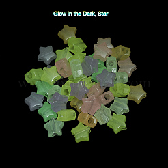 200 шт. Светящиеся акриловые бусины&nbsp;TACR-YW0001-24