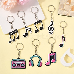 8 шт. 8 стиля подвески из ПВХ-брелоков&nbsp;KEYC-YW0001-25