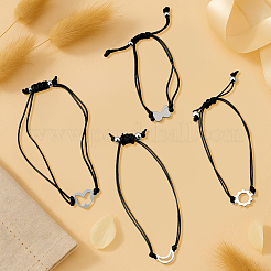 3 сумка 3 стиля наборы браслетов из нержавеющей стали&nbsp;BJEW-HY0001-22