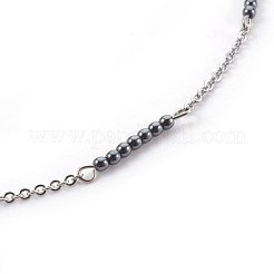 Colliers à chaîne en acier inoxydable 304&nbsp;NJEW-JN02267