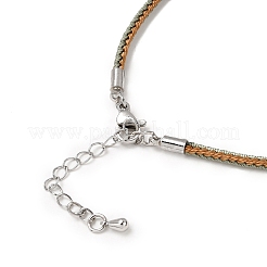 Изготовление ожерелья из плетеного нейлонового шнура толщиной 2.5 мм&nbsp;FIND-G095-01P-18