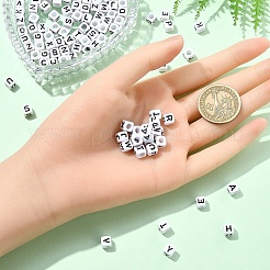 Акриловые бусины с горизонтальными отверстиями&nbsp;OACR-YW0002-08