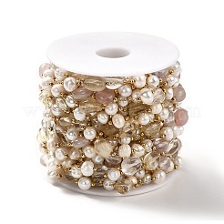 Цепочки из натурального жемчуга и смешанных камней&nbsp;CHS-B002-01G-06