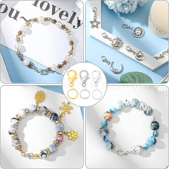 Zink Legierung Karabinerverschlüsse Karabinerverschluss&nbsp;DIY-YW0016-11A