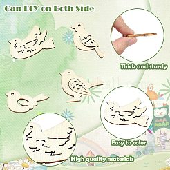Morceaux de bois d'oiseau&nbsp;WOOD-CJC0006-021B