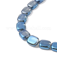 Brins de perles de verre de galvanoplastie transparentes&nbsp;EGLA-P049-02A-FR01