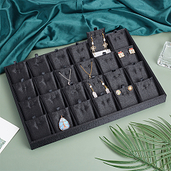 Поднос для подвесных товаров с 24 отделением из дерева ODIS-WH0030-191