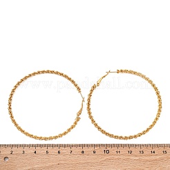 Orecchini a cerchio in acciaio inossidabile 304&nbsp;EJEW-S250-02A-G