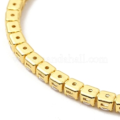 Теннисный браслет из прозрачного кубического циркония BJEW-A132-02G