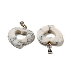 Синтетические бирюзовые подвески&nbsp;G-G075-03